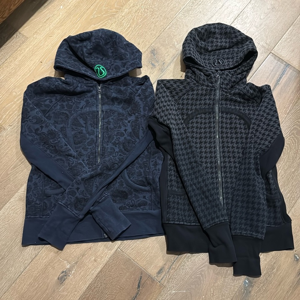 Two Vintage Scuba Hoodies - Size 12 Lululemon